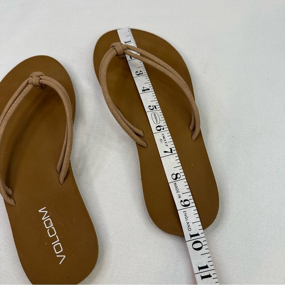 Volcom Forever And Ever II Flip Flop Sandal Tan 8 - Picture 10 of 10